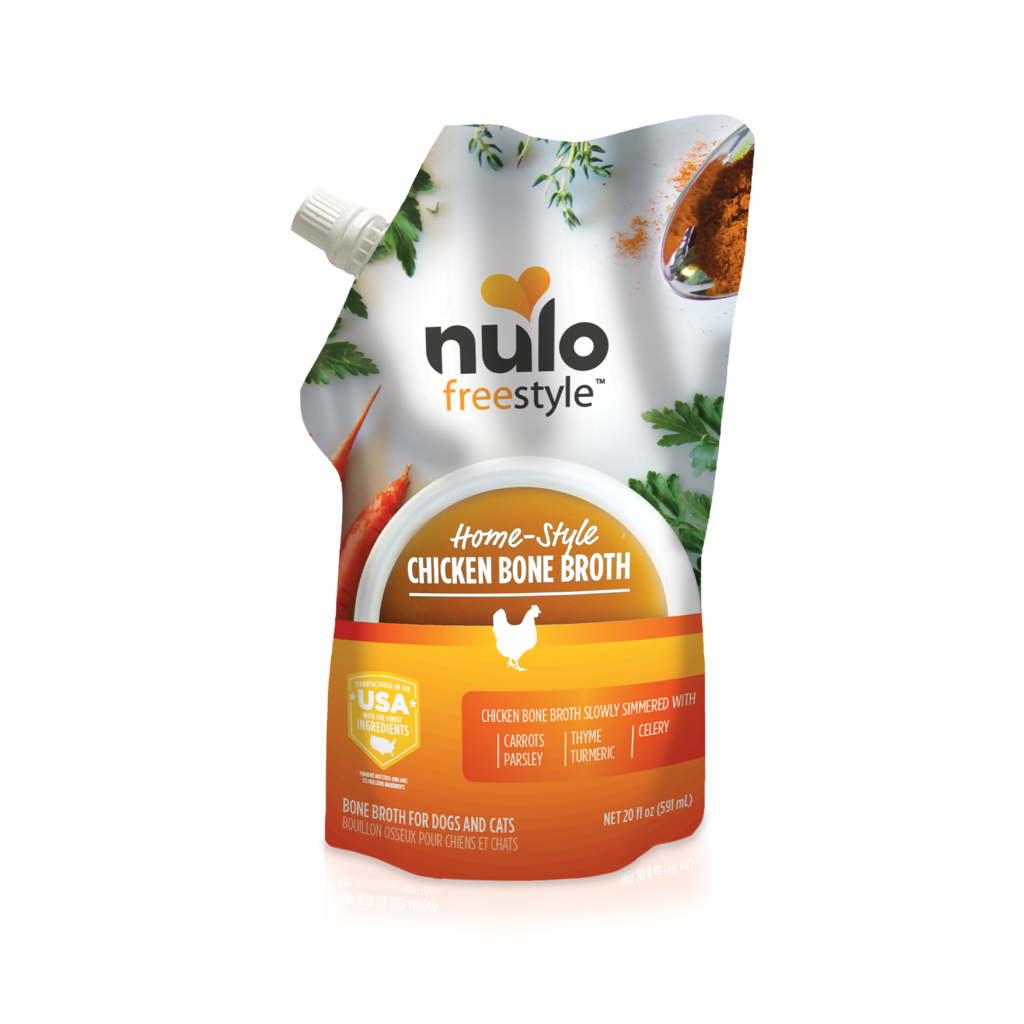 Nulo Freestyle Chicken Bone Broth Topper For Dogs And Cats, 20-oz