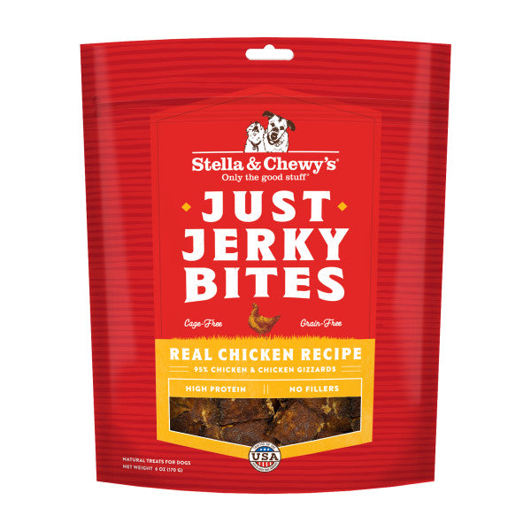 Stella & Chewy's Just Jerky Bites, Chicken Dog Treats 6-oz Bag