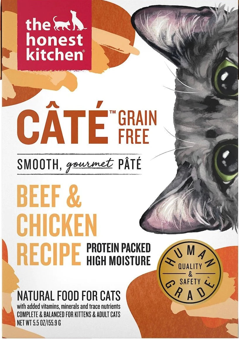 The Honest Kitchen Beef & Chicken Câté™ 5.5-oz, Wet Cat Food