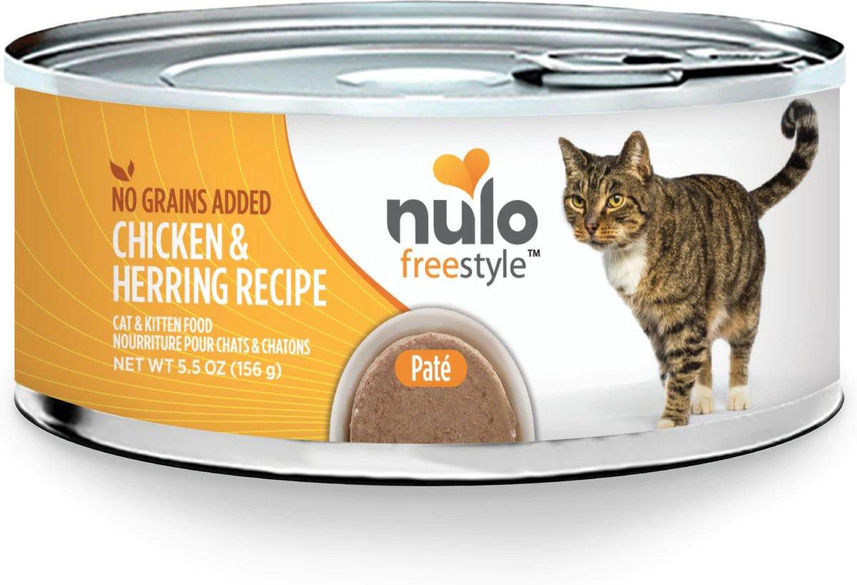 Nulo Freestyle Grain-Free Chicken & Herring Recipe 5.5-oz, Wet Cat Food, Case Of 24