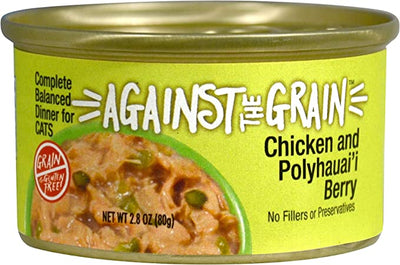 Against The Grain Chicken & Polyhauai'i Recipe 2.8-oz, Wet Cat Food, Case Of 24