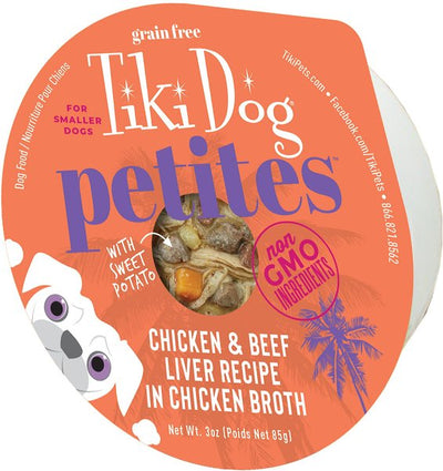 Tiki Dog Aloha Petites™ Grain-Free Chicken & Beef Liver 3-oz, Wet Dog Food