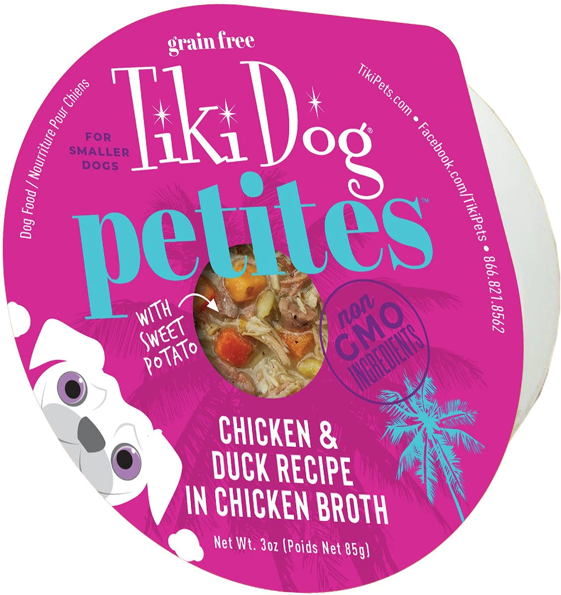 Tiki Dog Aloha Petites™ Grain-Free Chicken & Duck 3-oz, Wet Dog Food