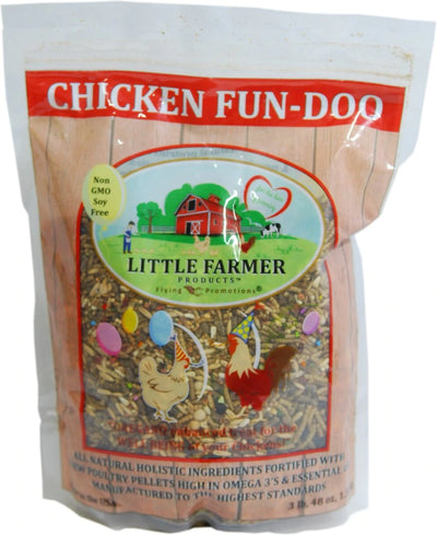 Little Farmer Chicken Fun Doo, Poultry Treat, 3-lb Bag