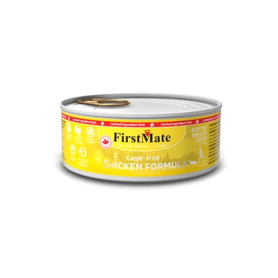 FirstMate Limited Ingredient – Free Run Chicken, 5.5-oz Case of 24, Wet Cat Food