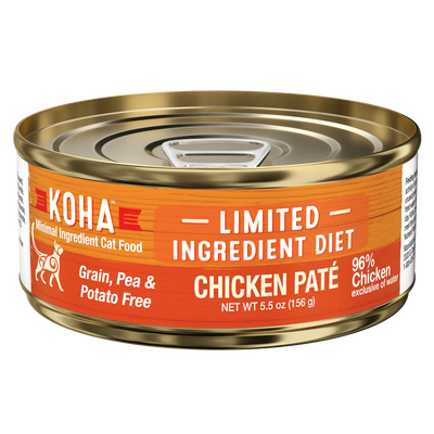 Koha Limited Ingredient Diet Chicken Pâté, Wet Cat Food, 3-Oz Case Of 24