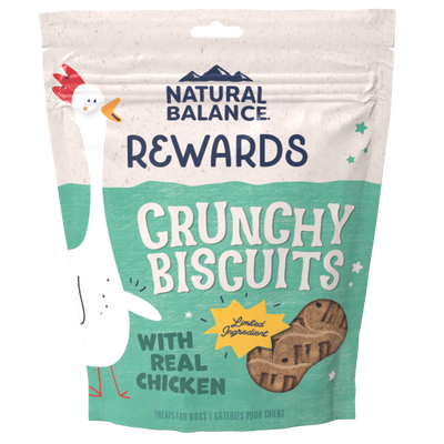 Natural Balance Limited Ingredient Crunchy Biscuits Sweet Potato And Chicken Recipe Dog Treat, 14-oz Bag