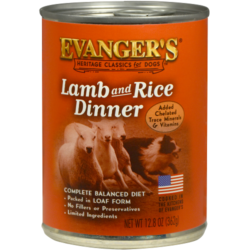 Evangers Heritage Classic Lamb And Rice Dinner In Loaf Form Wet Dog Food, Case Of 12