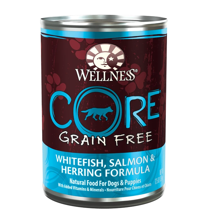 Wellness® CORE® Whitefish, Salmon, and Herring Formula Adult Wet Dog Food, 12.5-oz Case of 12