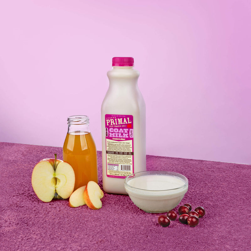 Primal Frozen Raw Goat Milk, Cranberry Blast Recipe, 32-oz