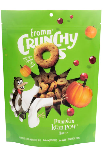 Fromm Crunchy O's Grain Free Pumpkin Kran Pow Recipe Dog Treats