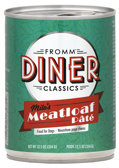 Fromm Diner Classics Milo's Meatloaf Pate 12.5-oz, Wet Dog Food, Case Of 12