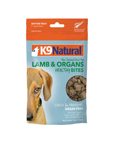 K9 Natural Lamb & Organs Healthy Bites 1.76-oz, Dog Treats