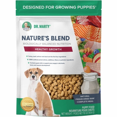 Dr. Marty Nature's Blend Healthy Growth Puppy Recipe, Freeze-Dried Raw Dog Food