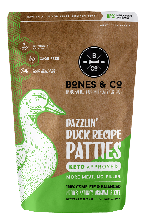 Bones & Co Frozen Raw Duck, Dog Food