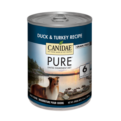 Canidae Pure Duck & Turkey Recipe 13-oz, Wet Dog Food, Case Of 12