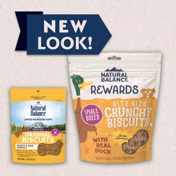 Natural Balance Limited Ingredient Crunchy Biscuits Duck & Potato Recipe, Dog Treat