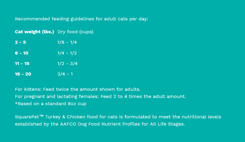 SquarePet Turkey And Chicken Formula 4-lb, Dry Cat Food