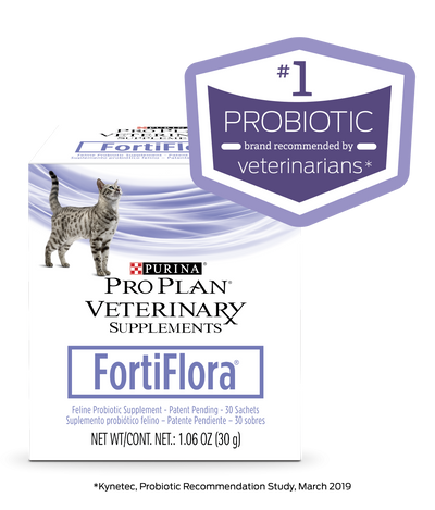 Purina Pro Plan Veterinary Supplements FortiFlora Feline Nutritional Supplement, 30-Count