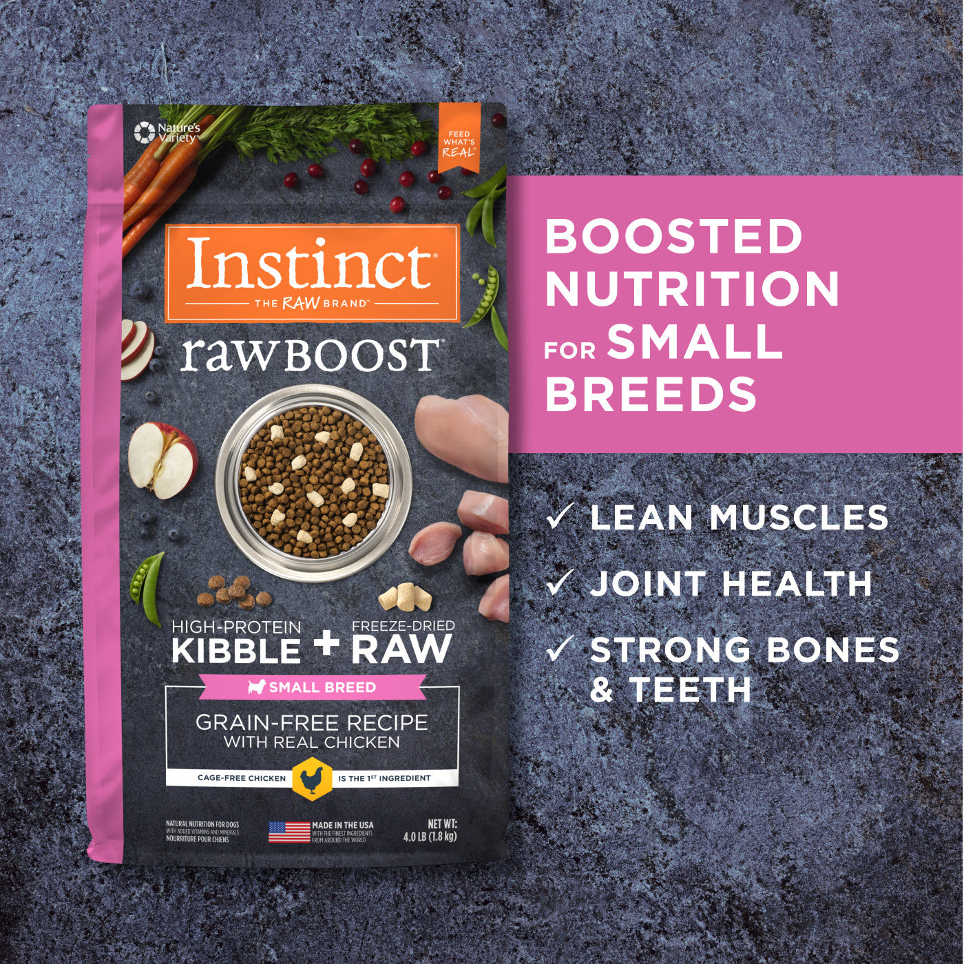 True instinct raw boost dog outlet food