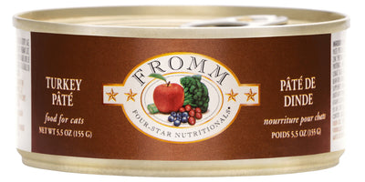 Fromm Four-Star Nutritionals Turkey Pâté, Wet Cat Food, 5.5-oz Case of 12