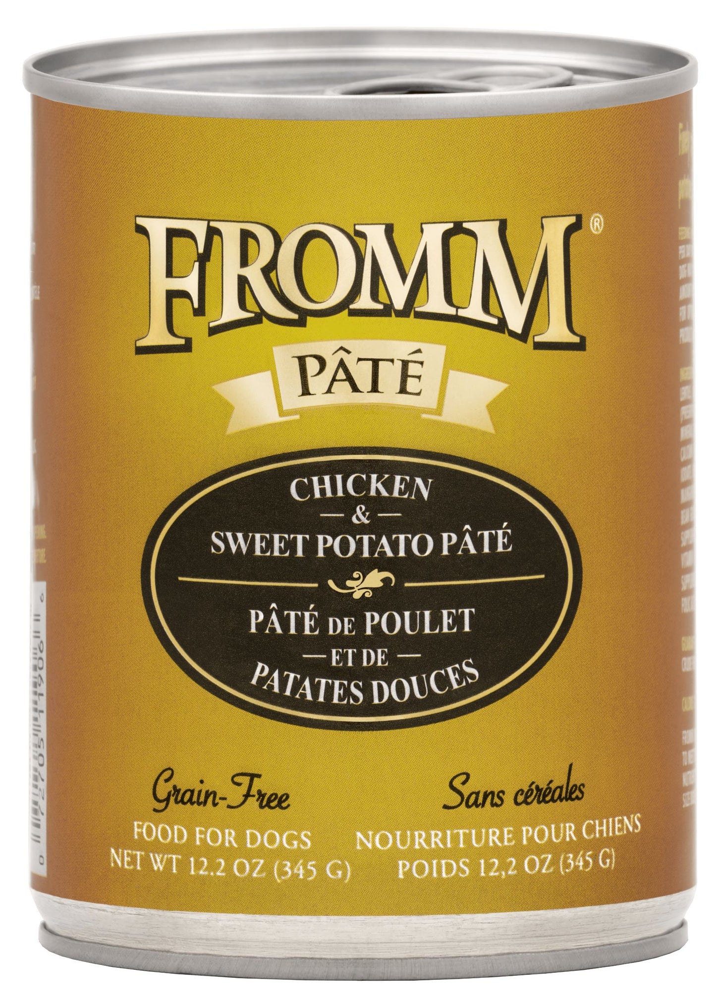 Fromm Chicken & Sweet Potato Pâté, Wet Dog Food, 12.2-oz Case of 12