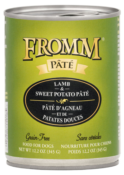 Fromm Lamb & Sweet Potato Pâté, Wet Dog Food, 12.2-oz Case of 12
