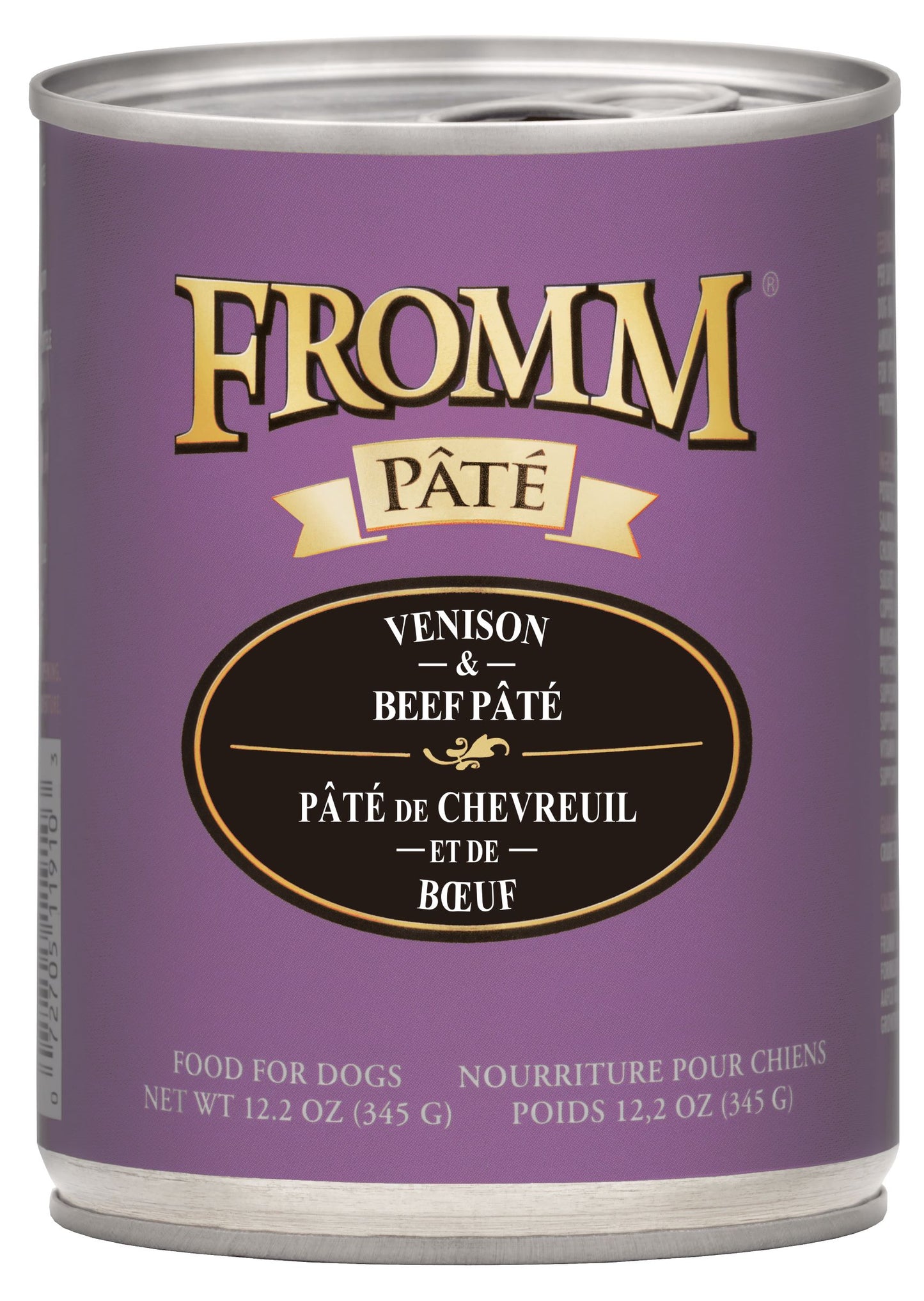 Fromm Venison & Beef Pâté, Wet Dog Food, 12.2-oz Case of 12