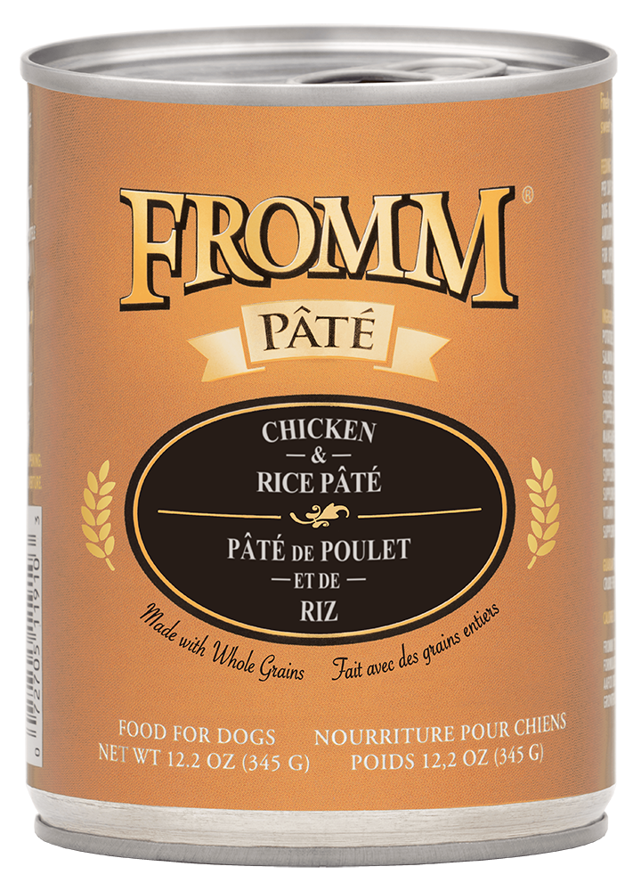 Fromm Chicken & Rice Pate 12.2-oz, Wet Dog Food, Case Of 12