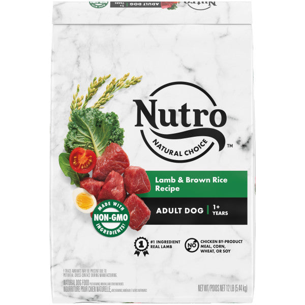 NUTRO NATURAL CHOICE Adult Dry Dog Food Lamb Brown Rice Recipe