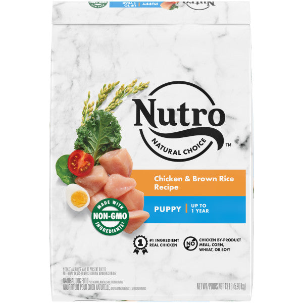 NUTRO NATURAL CHOICE Puppy Dry Dog Food, Chicken & Brown Rice Recipe