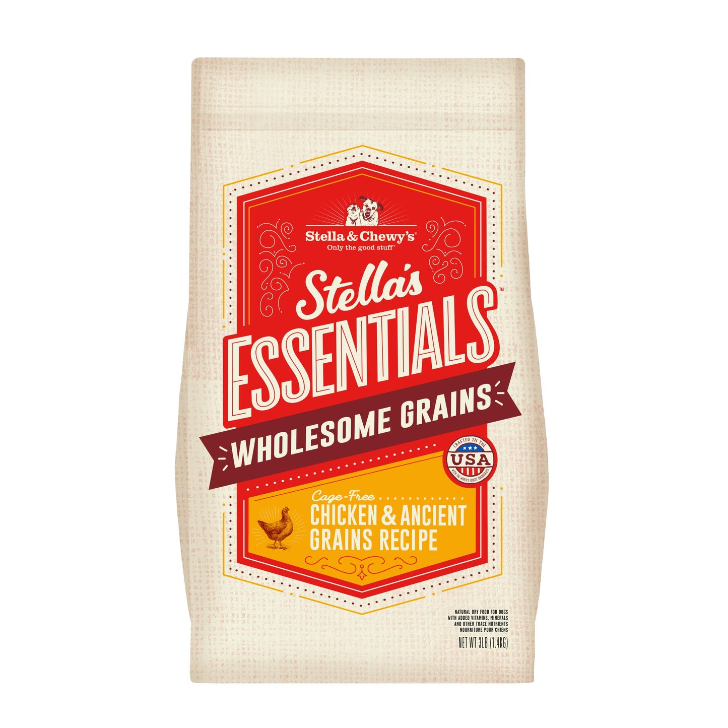 Stella's Essentials - Cage-Free Chicken & Ancient Grains Recipe, Dry Dog Food