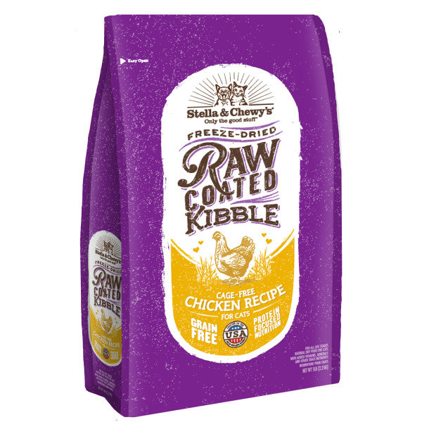 Stella & Chewy's Baked Kibble for Cats - Raw Coated Cage-Free Chicken Dry Cat Food