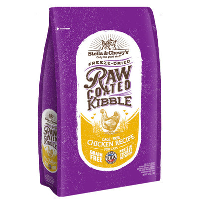 Stella & Chewy's Baked Kibble for Cats - Raw Coated Cage-Free Chicken Dry Cat Food