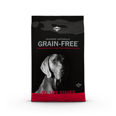 Diamond Naturals Grain Free Dog Food, Beef and Sweet Potato, 28-lb Bag