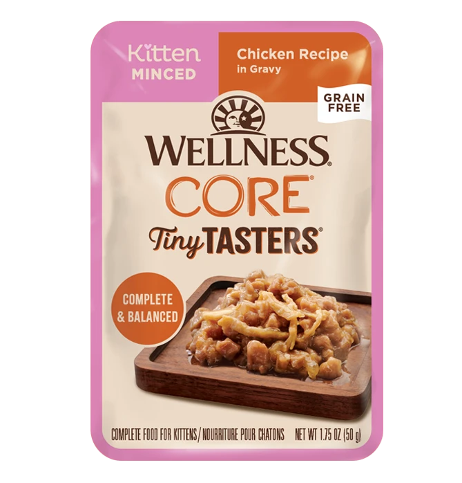 Wellness CORE® Tiny Tasters™ Minced Kitten 1.75-oz Pouch, Wet Cat Food