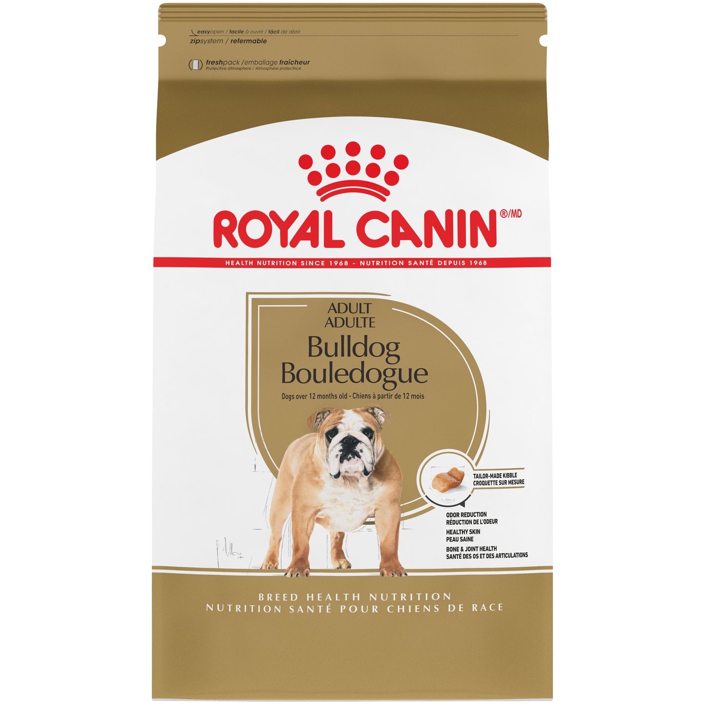 Royal Canin Bulldog Adult Dry Dog Food, 30-lb Bag