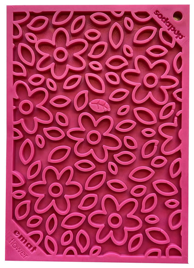 SodaPup Flower Power Emat Enrichment Small Lick Mat For Dogs