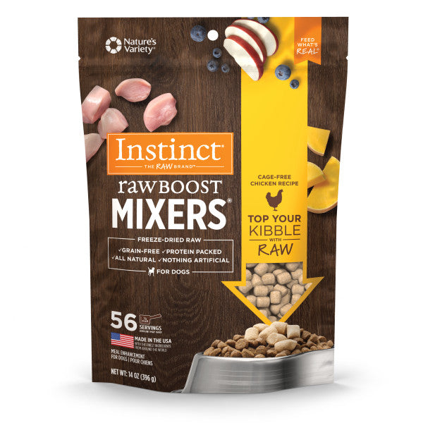 Instinct Raw Boost Mixers Chicken Freeze-Dried Dog Food Topper, 14-oz Bag