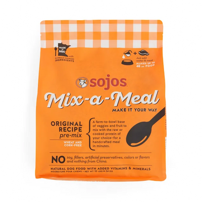 Sojos Mix-A-Meal Original Recipe Pre-Mix Dry Dog Food, 10-lb Bag