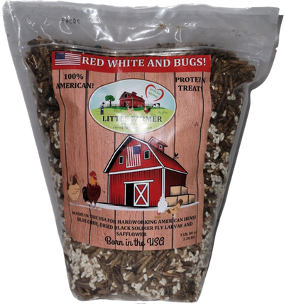 Little Farmer Red And White Bugs, Poultry Treat, 5-lb Bag