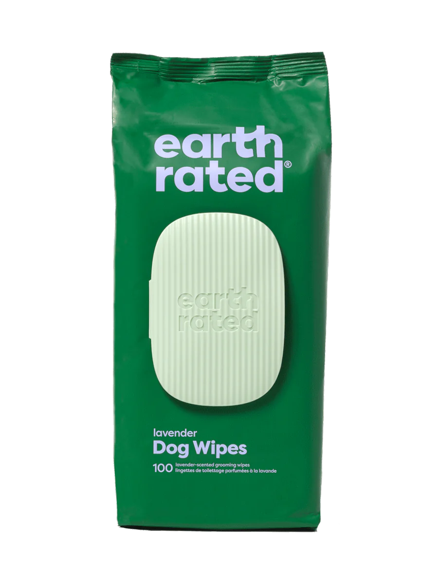 Earth Rated 100 Certified Compostable Dog Grooming Wipes - Lavender