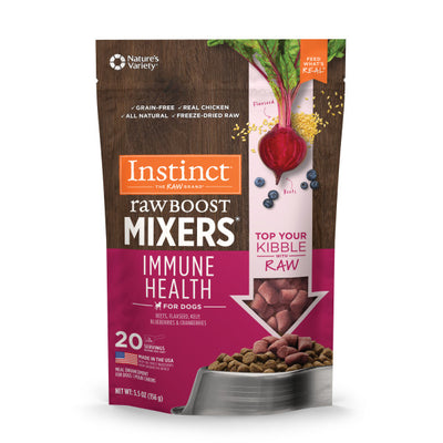 Instinct Raw Boost Mixers Immune Health Freeze-Dried Dog Food Topper, 5.5-oz Bag