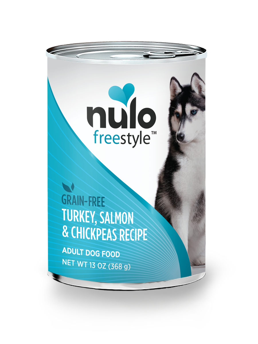 Nulo Freestyle Adult Turkey, Salmon, and Chickpeas Recipe, Wet Dog Food, 13-oz, Case of 12