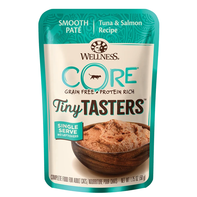 Wellness CORE® Tiny Tasters™ Tuna & Salmon Pate 1.75-oz Pouch, Wet Cat Food