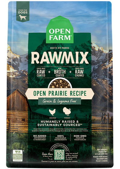 Open Farm Open Prairie Grain-Free RawMix, Dry Dog Food