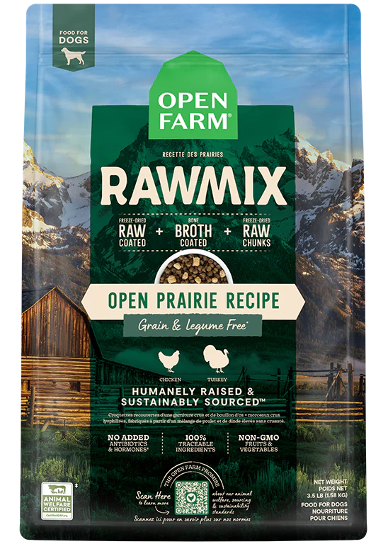 Open Farm Open Prairie Grain-Free RawMix, Dry Dog Food