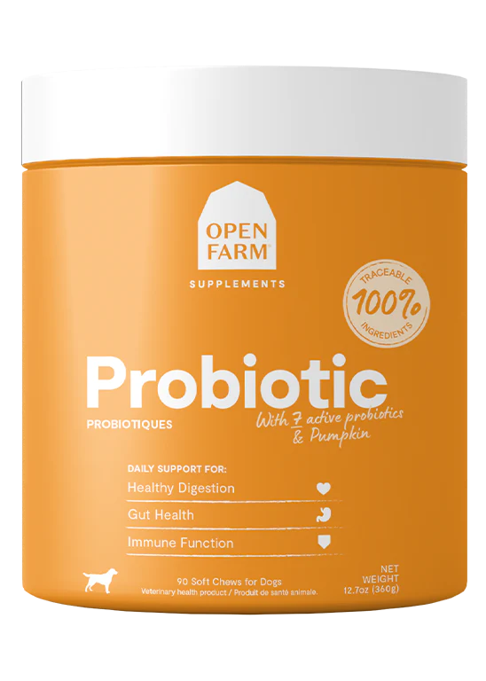 Open Farm Probiotic Supplement Chews For Dogs, 90-Count