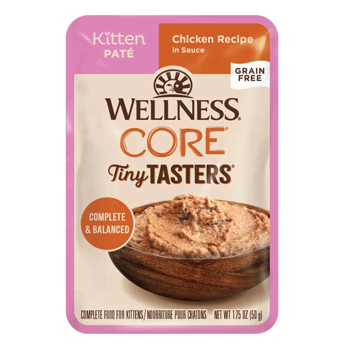 Wellness CORE® Tiny Tasters™ Kitten Pate 1.75-oz Pouch, Wet Cat Food