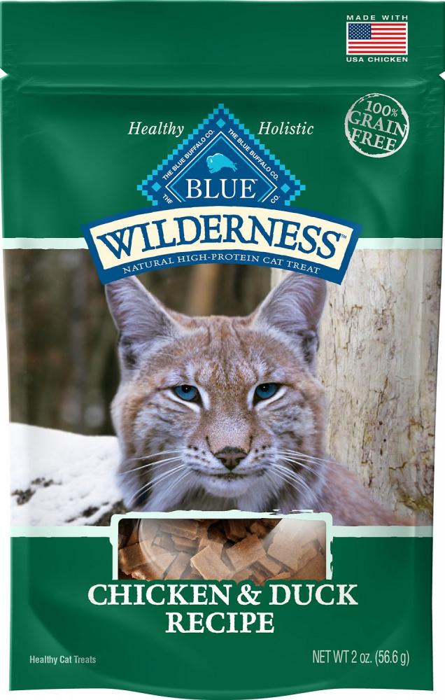 Blue Buffalo Wilderness Grain Free Soft-Moist Cat Treats, Chicken and Duck Recipe 2-oz Bag